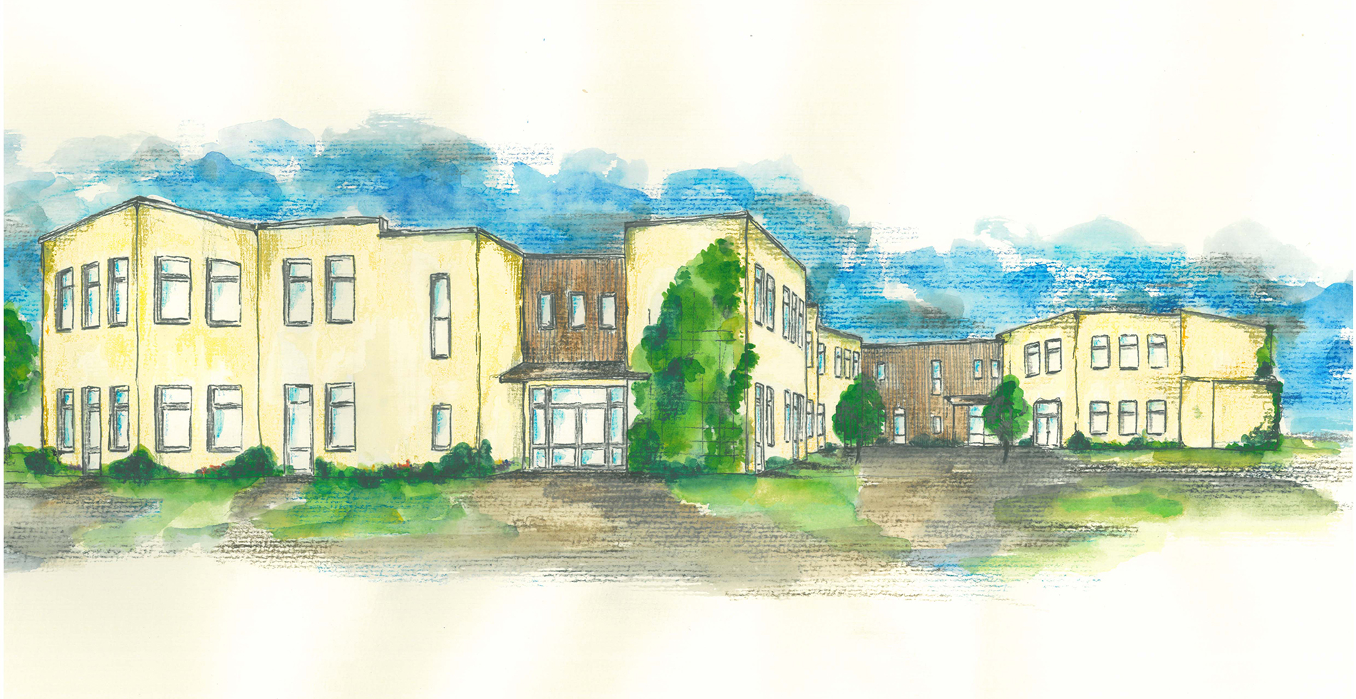 S-4063_Aquarell-Ansicht-Süd